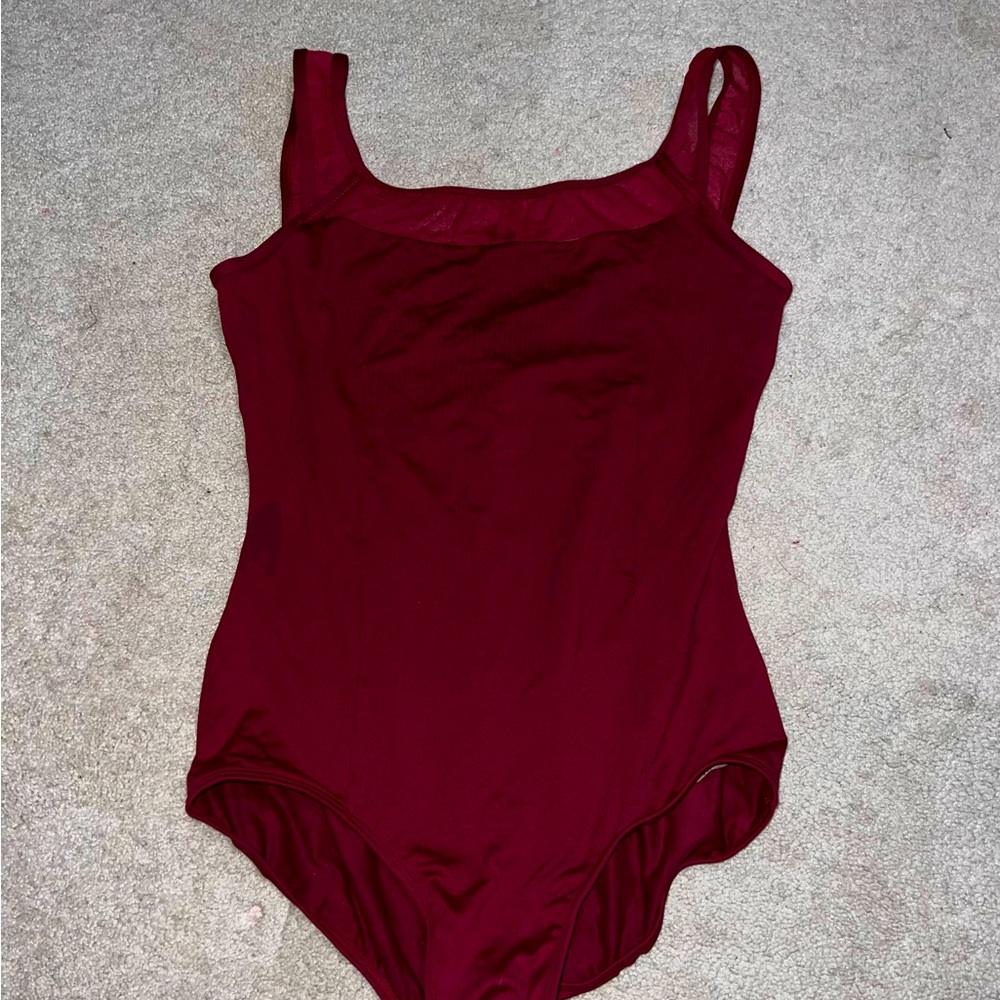 Body wrappers pro-wear maroon leotard